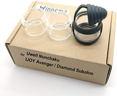 Winnema Rubber Bands Ring for 20mm Tall 25mm Base 29mm OD Bulb Glass Anti Slip Dust Cap Cover (Black)