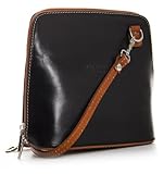 Big Handbag Shop Womens Mini Genuine Leather Cross Body Bag