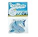SlipX Solutions Adhesive Bath Treads, Shark Tub Tattoos, Non-Slip Traction to Bathtubs, Showers & Other Slippery Spots (Kid Friendly, Reliable Grip)