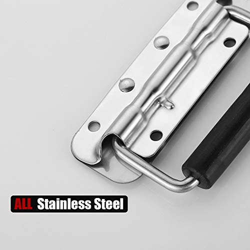 image for JQK Spring Loaded Case Handle, 304 Stainless Steel Surface Mount Chest