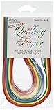 Lake City Craft 448 N/A Quilling Paper .125" 80/Pkg-Primary (5 Colors),,