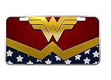 Panda custom Wonder Woman license plate cover Metal