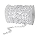 BlueSnail 99 ft Clear Crystal Acrylic Like Beads Wrapped by The Roll - Wedding Decorations, Party Decor, DIY(Flat, Clear)
