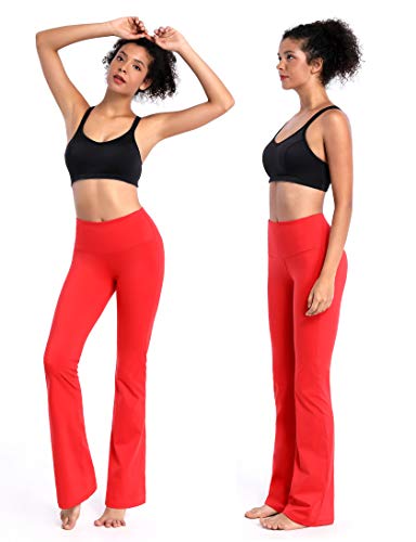 BUBBLELIME 29"/31"/33"/35"/37" Inseam Bootcut Yoga Pants High Waist Moisture Wicking Long Bootleg