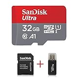 SanDisk Ultra Micro SD Card 32GB, Class 10 (microSDHC UHS-I Card) TF Memory Card with Adapter