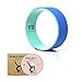 YOGABODY Jumbo Yoga Wheel, The Wonder Wheel, DVD and PDF Pose Chart Included, Teal/Blue