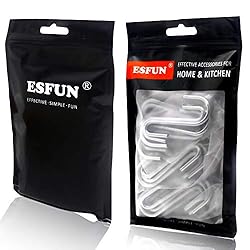 ESFUN 30 Pack Heavy Duty S Hooks Pan Pot Holder