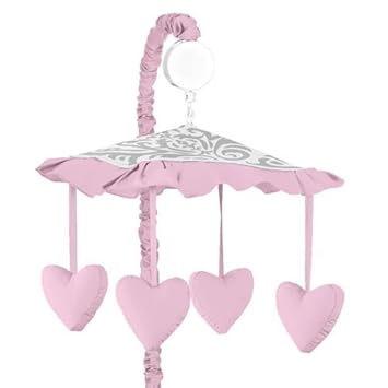 pink crib mobile