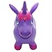 XKX Very Popular Baby Riding Toys,Jumping Horse Jia Jia Jia!Includes foot inflating pump (Purple, Unicorn)