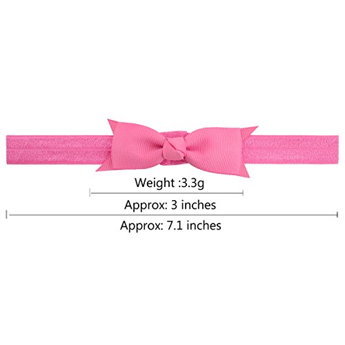 20Pcs 3" Grosgrain Ribbon Hair Bows Baby Headbands for Baby Girls Infants Toddlers Kids Teens - Thumbnail 3
