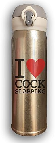 I LOVE COCK SLAPPING Classic Bounce Cover Masonic Stainless Steel Mugs 500ML