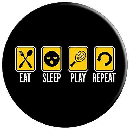 Eat Sleep play tennis racket Repeat - PopSockets Grip and Stand for Phones and Tablets