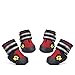 Dog Shoes for Medium to Large Dogs Labrador Husky Shoes 4 Pcs, Waterproof (Red, Size 6)