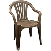 Adams Mfg Corp Stackable Resin Dining Chair with Slat Seat