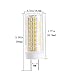 ZXLN G8 LED Bulbs Dimmable 7W Warm White 3000K 75W Halogen Replacement G8 Bi-pin Base T4 JCD Bulb for Under Cabinet Puck Lighting, Kitchen Lighting AC120V 750LM 4 Pack