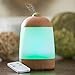 SpaRoom SpaMist Wood Grain Ultrasonic Aromatherapy Diffuser and Ultrasonic Cool Misting Humidifier for Essential Oils
