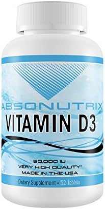 Absonutrix Vitamin D3 52 Tablets Made in USA