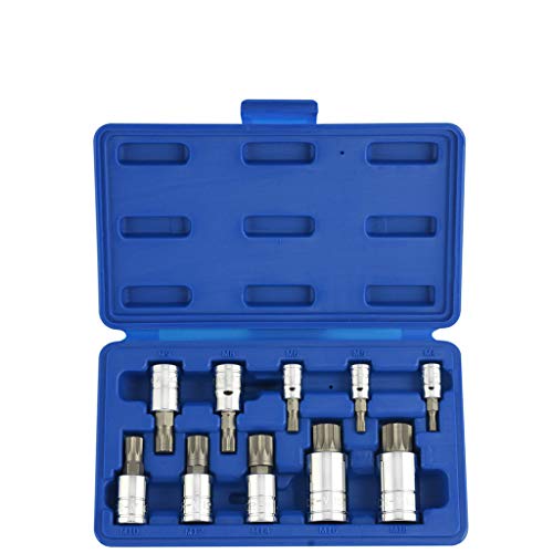 XZN Triple Square Spline Bit Socket Set XZN, Tamper Proof,1/2" 3/8" 1/4