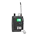 Xtuga BK510 Single Channel in Ear Monitor System UHF 100-Channel Wireless Professional in-Ear Monitor System USB and White Color Earbud Headphones