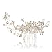 Remedios Cyrstal Flower Side Hair Comb Bridal Headpiece Wedding Accessory