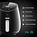 Air Fryer, PRYTA 5.3-Quart Electric Oil Less Hot Air Fryer Cooker with 50 Recipes, Touch Screen Control, Dishwasher Safe, Non-Stick Interior, 1700W