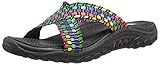 Skechers Women's Reggae Rootsy Vibe Flip Flop, Multi, 8 M US