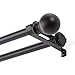 Kenney KN75917 Ball End Standard Decorative Window Double Curtain Rod, 36-66