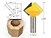 YONICO Birdsmouth Router Bit Set 3 Bit 1/2-Inch Shank 15330