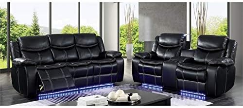 Amazon Com Furniture Of America Stanton 2 Piece Power Reclining
