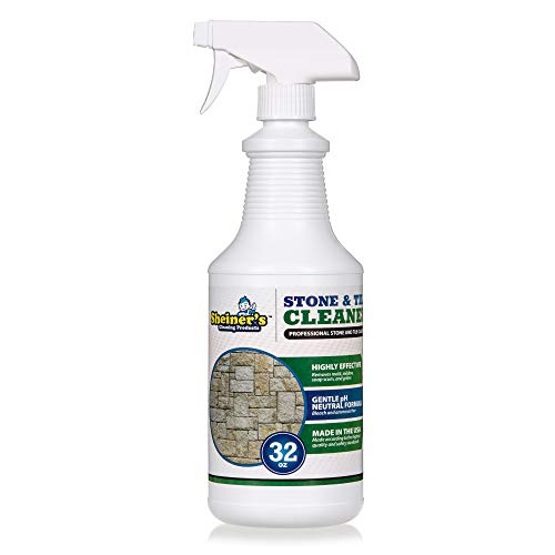 Sheiner's Stone & Tile Cleaner, Heavy Duty Professional Floor Cleaner for Grout, Natural Stone, Marble, Granite, Polished Concrete, and Travertine Surfaces, 32 Oz Spray
