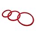 Penile Cock Ring Silicone Male Erection Enhancement Stay Hard Set of 3 Cockrings (Red) Discreet Packaging