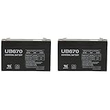 Lithonia ELB0607 Replacement Rhino Battery - 2 Pack