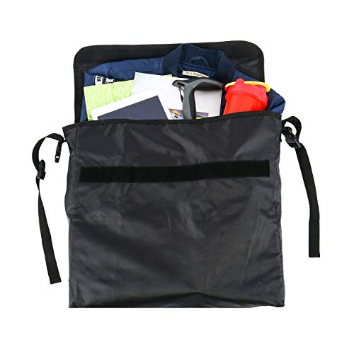 Yaesport Wheelchair Backpack Bag - Black - Great Accessory Pack for Your Mobility Devices. Fits Most Scooters, Walkers, Rollators - Manual, Powered or Electric Wheelchairs