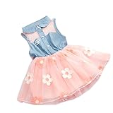 YOMIYOKA Baby Girl Dress 1 - 4 Years Flower Wedding Princess Bowknot Party Dresses