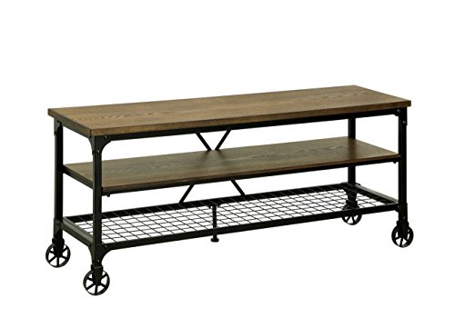 Best Oak And Metal Tv Stand
