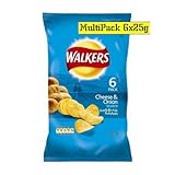 Walkers Cheese and Onion Crisps 6 Pack 150g