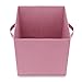 Casafield Set of 6 Collapsible Fabric Cube Storage Bins, Light Pink - 11