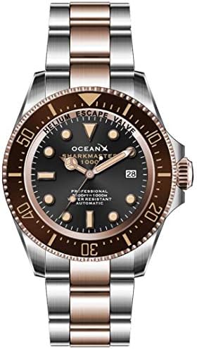 OCEANX SHARKMASTER 1000M Black DIAL Diver Automatic Men's Watch SMS1051
