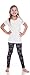 Disney Star Wars Girls Leggings Logo Print Graphic Ages 4 - 10 (Black, Medium)