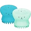 GIRO-Silicone-Octopus-Facial-Cleansing-Brush-Massager-Face-Scrubber-Deep-Pore-for-Skin-Care-Exfoliating-Massage-Handheld-Face-Brush-Manual-Facial-Cleansing-BrushesBlueGreen GIRO Silicone Octopus Facial Cleansing Brush Massager Face Scrubber Deep Pore for Skin Care Exfoliating Massage Handheld…