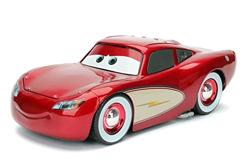 Jada Toys 98101 Disney Pixar CARS Cruising Lightning McQueen 1/24 Scale Diecast Model Red