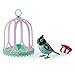 Digi Birds Bird with Bird Cage - Black & Pink