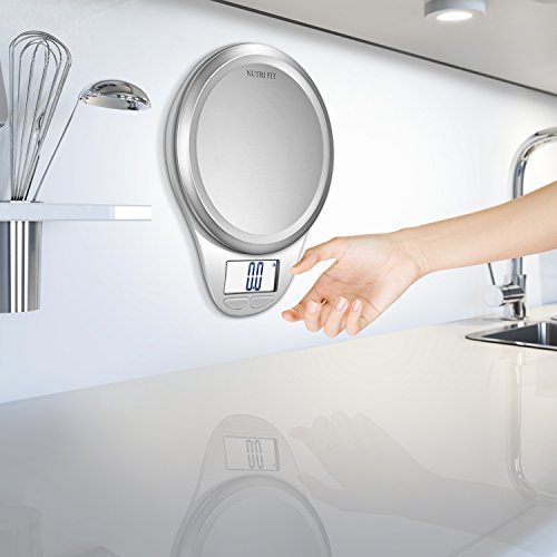 image for Digital Kitchen Scale with Dough Scraper,NUTRI FIT High Accuracy Multi