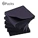 Black Sticky Notes, 6 Pads, 3 X 3 Inch, 100 Sheets/Pad, Self-Stick Notes Pads, Easy Post Notes for Office, School, Home (Black)