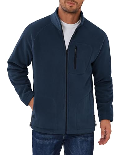 COOFANDY Mens Fleece Jacket Lightweight Warm Jacket