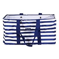 April Fashions Collapsible Wire Frame Trunk Organizer, Market, Utility Bags (NU-23-BL)
