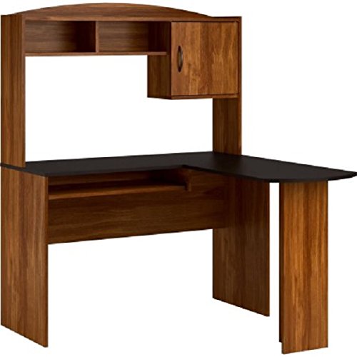 Computer Desk Corner Lshaped Ergonomic Study Table Hutch Home Office