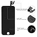 for iPhone 6(4.7”) Screen Replacement Black– Corepair Full Assembly Retina LCD Display Touch Digitizer with Front Camera, Earpiece, Proximity Sensor, Screen Protector, Repair Tools(iPhone 6 Black)
