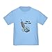 CafePress How I Roll (Vacuum Cleaner) Toddler T Shirt Toddler Graphic Tee, 100% Cotton Baby Blue