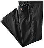 Carhartt Men's Tall Ripstop Lower Rise Scrub Pant, Black, X-Large